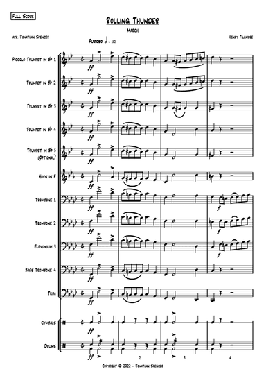 Rolling Thunder (arr. Jonathan Spencer)