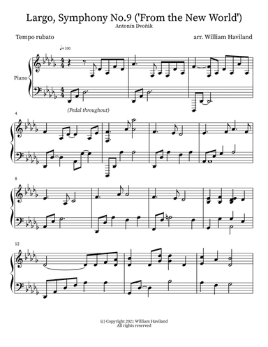 Largo [from New World Symphony] (arr. William Haviland)