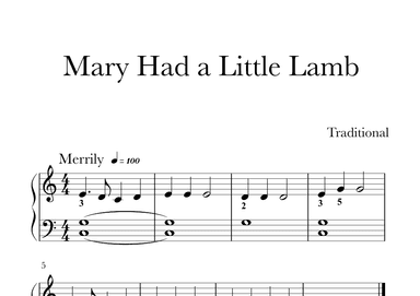 Mary Had a Little Lamb (arr. Glauco Fernandes)
