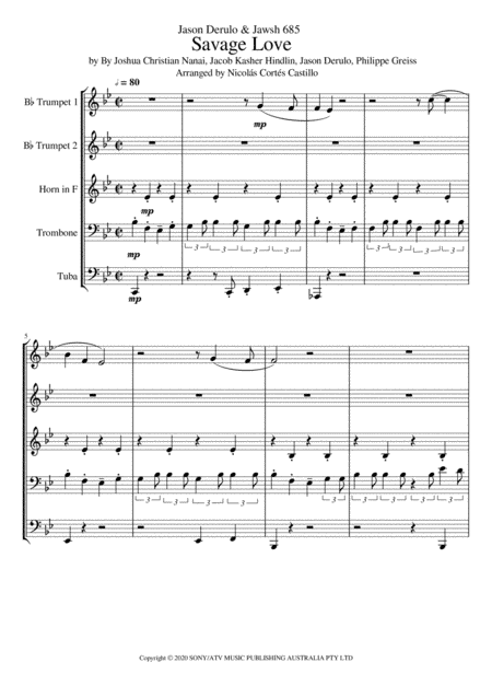 Savage Love (arr. Nicolás Cortés Castillo)
