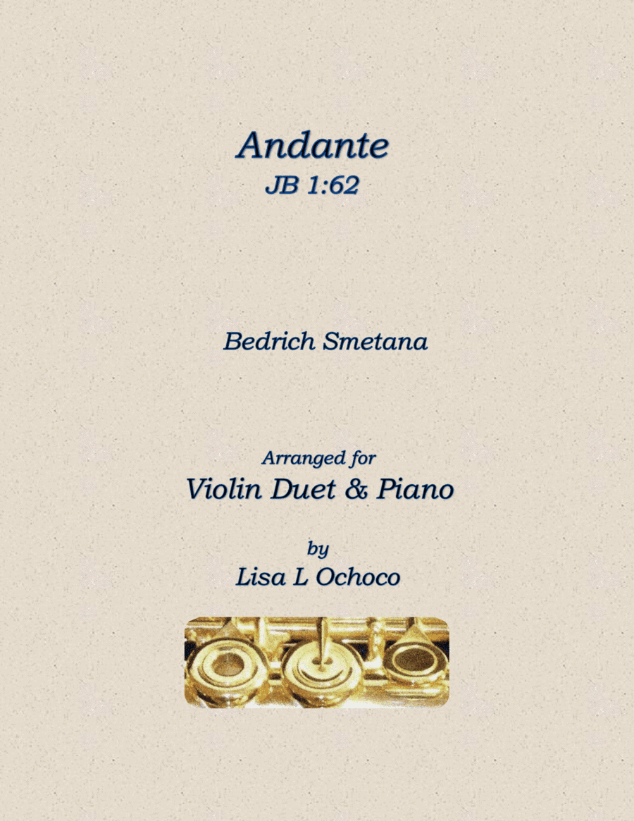 Andante JB 1:62 for Violin Duet and Piano (arr. Lisa L Ochoco)