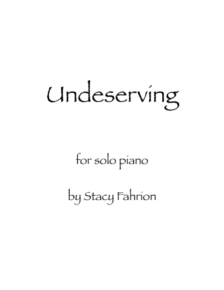Undeserving