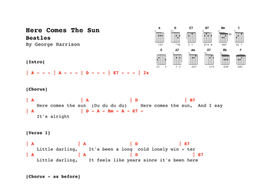 Here Comes The Sun (arr. Alex Davis)