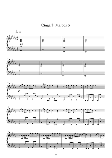 Sugar (arr. Maroon 5)