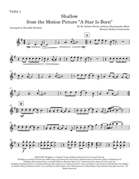 Shallow (arr. Benedikt Brydern)