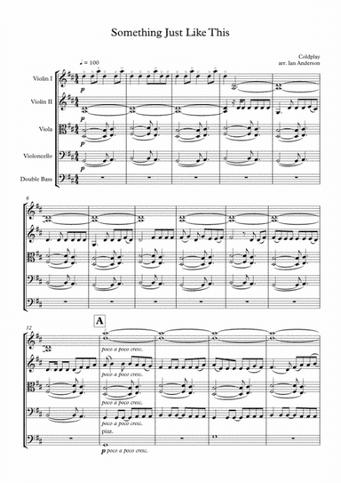 Something Just Like This (arr. Ian Anderson)