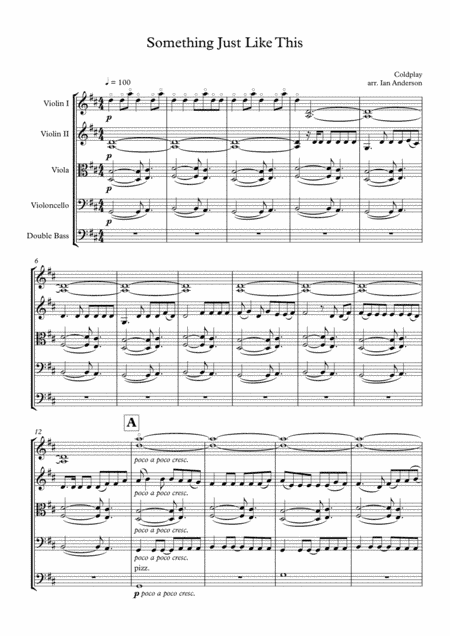 Something Just Like This (arr. Ian Anderson)