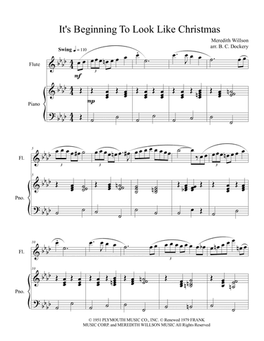 It's Beginning To Look Like Christmas (arr. B. C. Dockery)