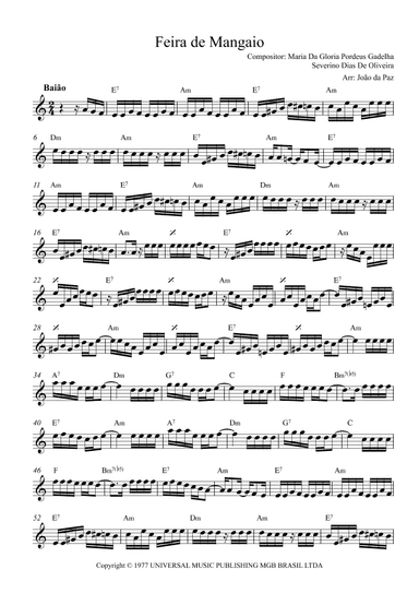 Feira De Mangaio (arr. João da Paz)
