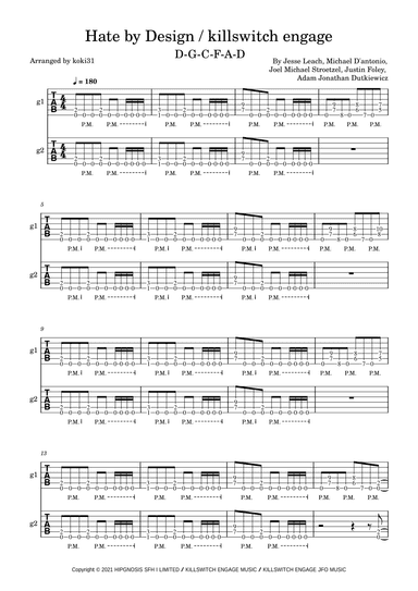 Hate By Design (arr. koki31)