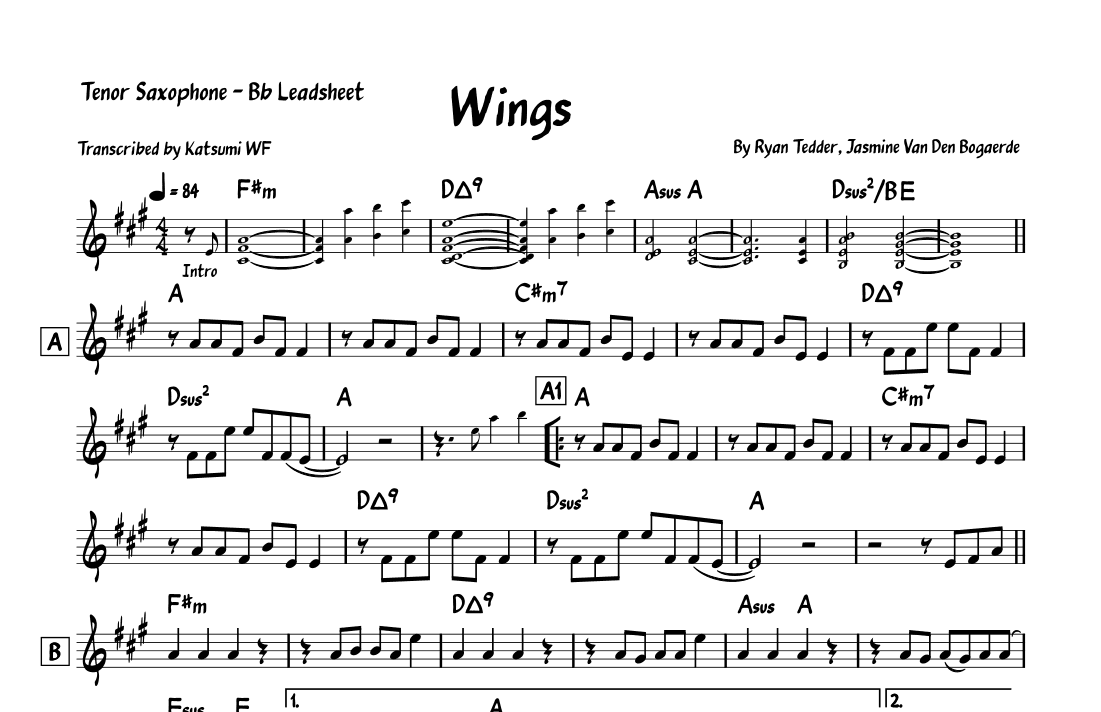 Wings (arr. Katsumi WF)