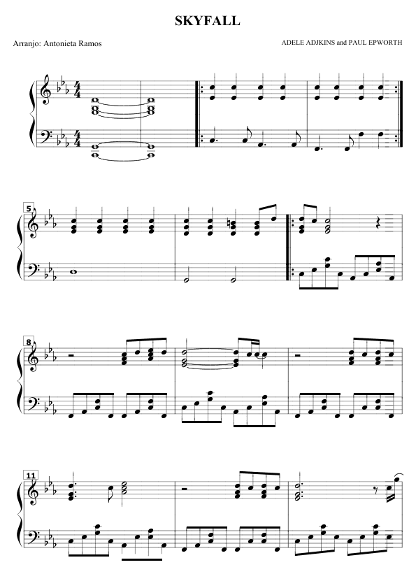 Skyfall (arr. Antonieta Ramos Valverde)