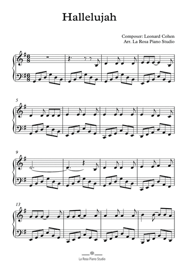Hallelujah (arr. La Rosa Piano Studio)