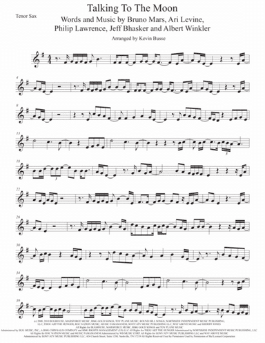 Talking To The Moon (arr. Kevin Busse)