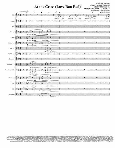 At The Cross (love Ran Red) (arr. Jacob Bryant)