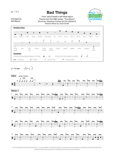 Bad Things (arr. Will Beavis)