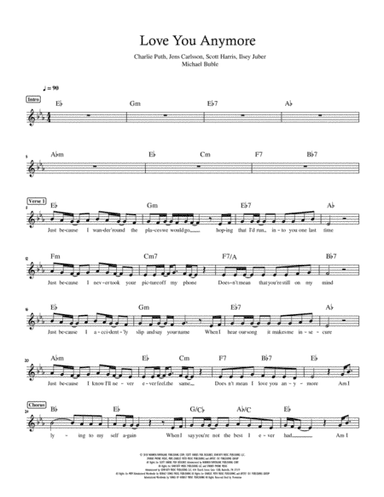 Love You Anymore (arr. C Lee)
