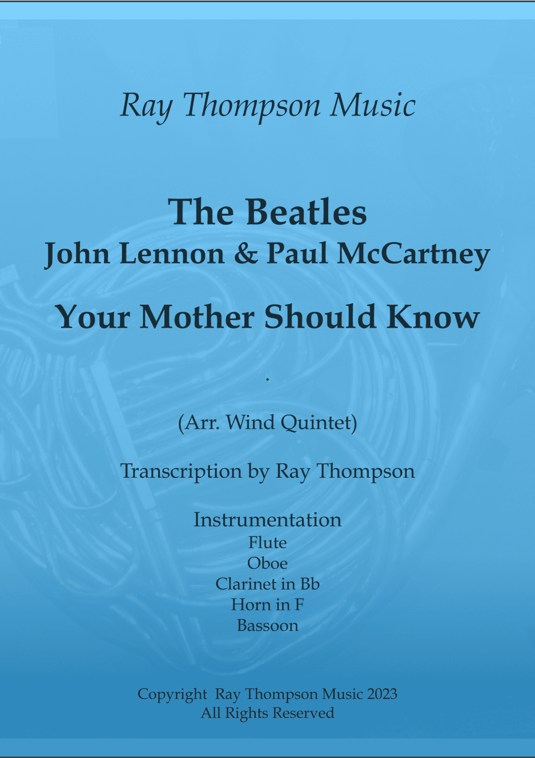 Your Mother Should Know (arr. Ray Thompson)