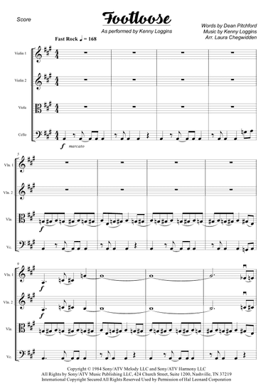 Footloose (arr. Laura Chegwidden)