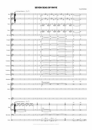 Seven Seas Of Rhye (arr. Sam Johnson)