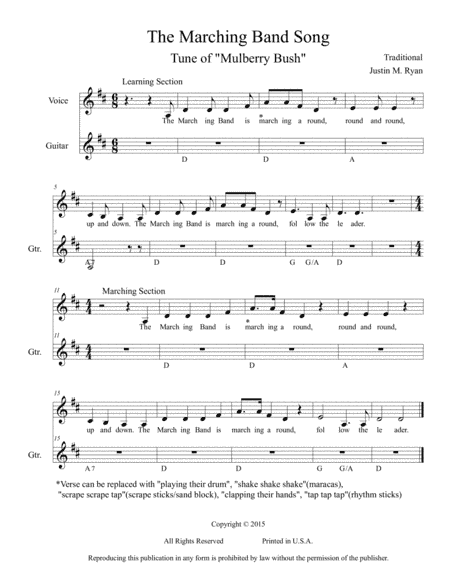 The Marching Band Song (arr. Justin M. Ryan)