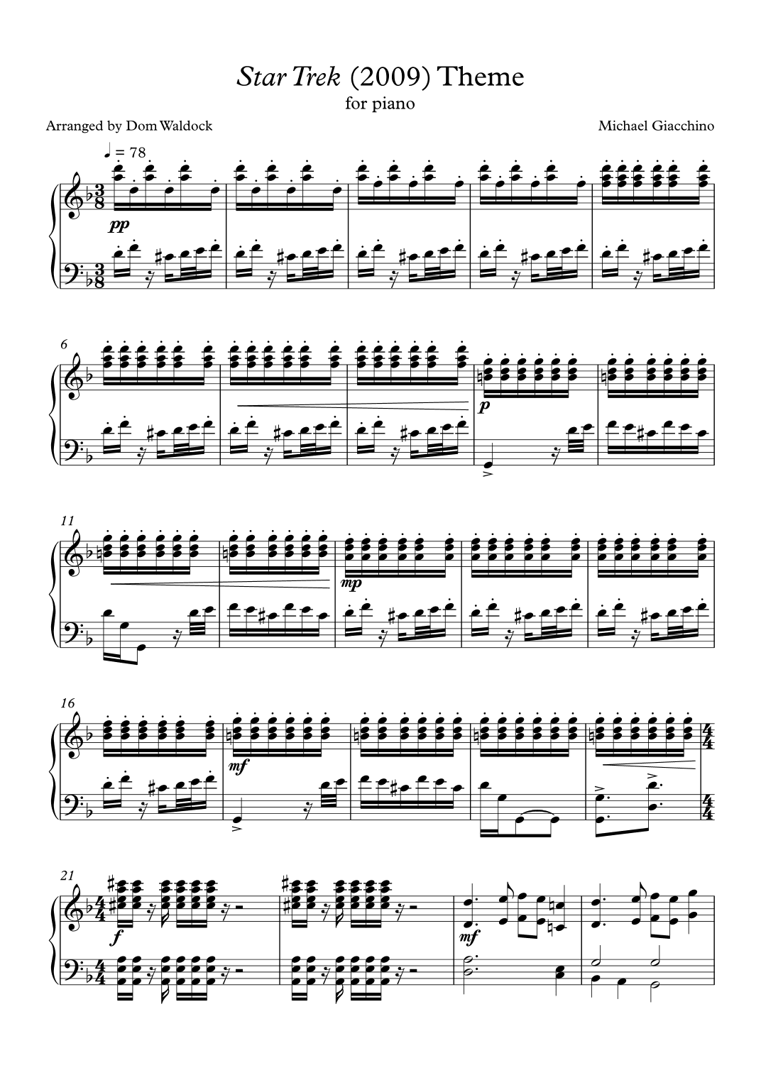 Star Trek (arr. Dom Waldock)