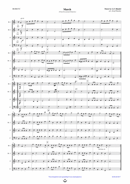 March (Occasional Oratorio) (arr. Josef STASTNY)
