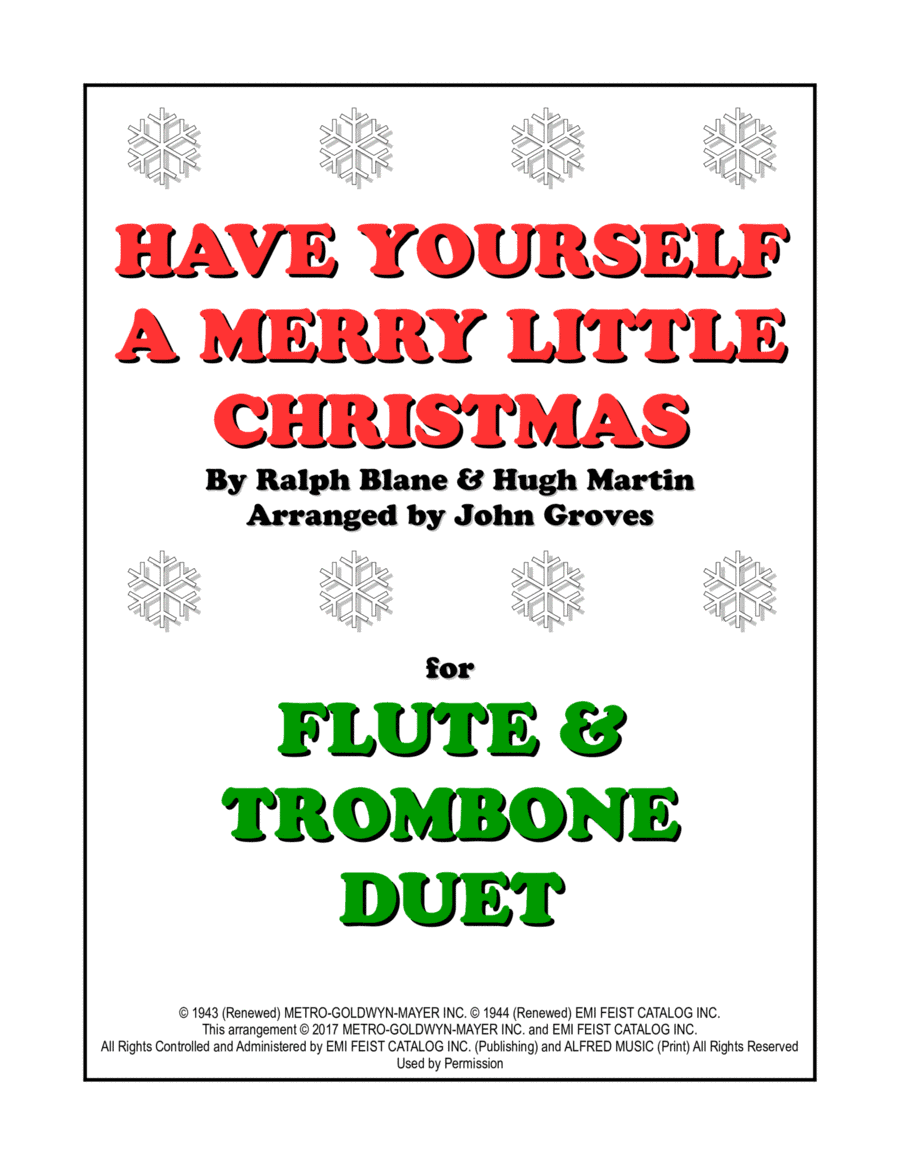 Have Yourself A Merry Little Christmas (arr. John Groves)