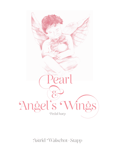 Pearl and Angels Wings - Pedal Harp