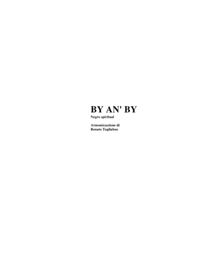 BY AND BY - Arr. for SAB Choir (arr. Renato Tagliabue)