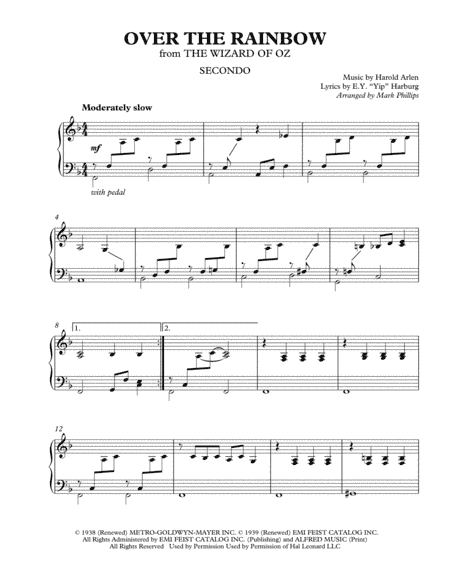 Over The Rainbow (from The Wizard Of Oz) (arr. Mark Phillips)