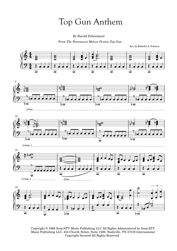 Top Gun Anthem (arr. Rafaella A. Fonseca)