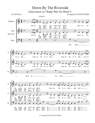 Down By The Riverside ("Study War No More") (arr. Manoj Padki)
