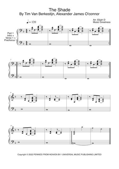 The Shade (arr. Music Greatness)