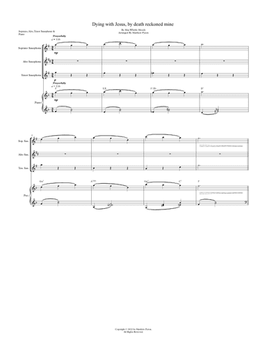 Dying with Jesus, by death reckoned mine (arr. Matthew pyeon)