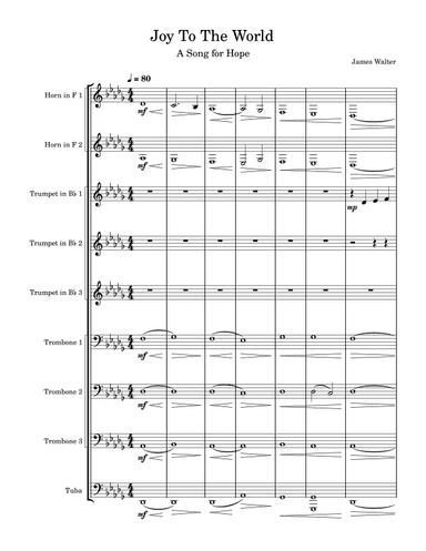 Joy to the World: A Song for Hope (arr. James Walter)