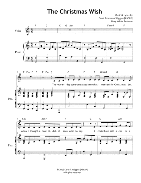 The Christmas Wish (Vocal Solo)