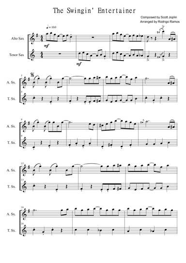 The Entertainer (arr. Rodrigo Ramos)