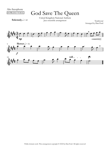 God Save The Queen (arr. Dan Ford)