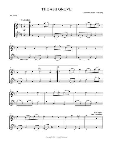 The Ash Grove (arr. Mark Phillips)