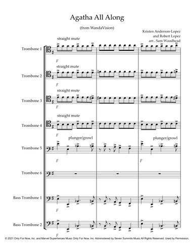 Agatha All Along (arr. Sam Woodhead)