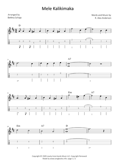 Mele Kalikimaka (arr. Bettina Schipp)