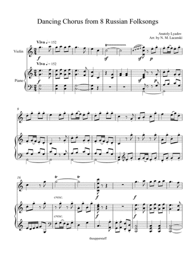 Dancing Chorus from 8 Russian Folksongs (arr. Nick Lacanski)