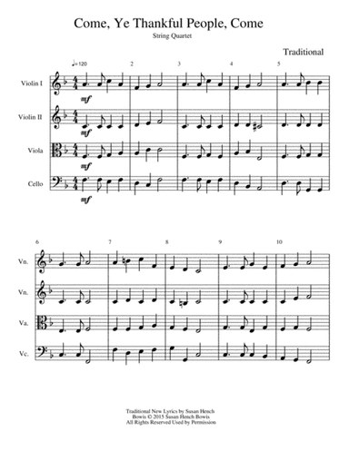 Come Ye Thankful People Come (arr. Dominic Meccia)