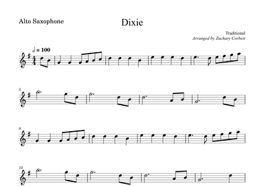 Dixie (arr. Zachary Corbett)