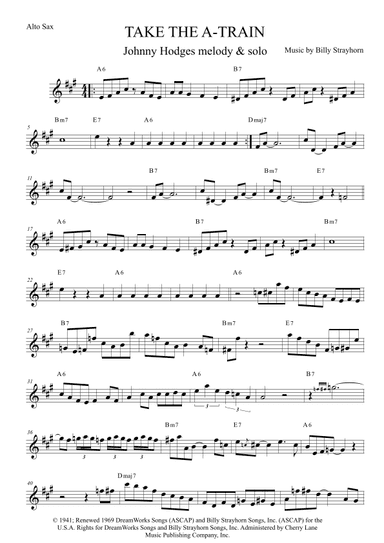 Take The "a" Train (arr. The Sheet Music Library)