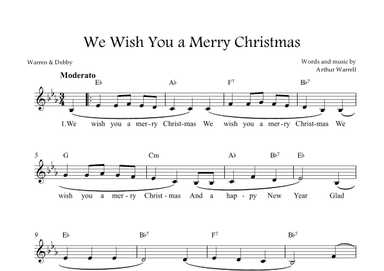 We Wish You a Merry Christmas (arr. Warren & Debby)