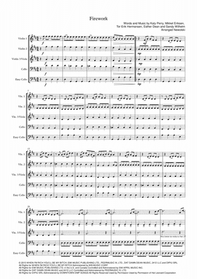Firework (arr. Newolski)