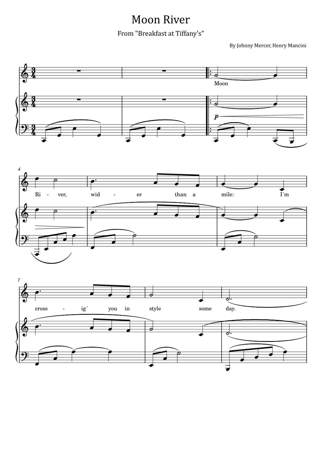Moon River (arr. poon)