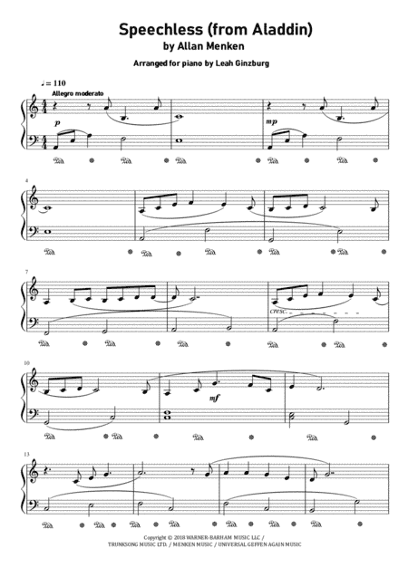 Speechless (arr. Leah Ginzburg)